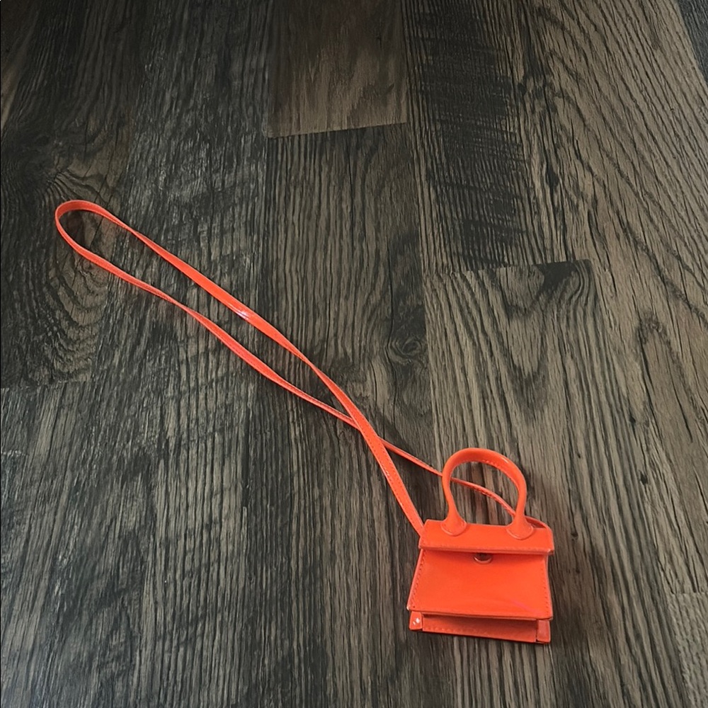 SHEIN Orange Mini Bag with Structured Design